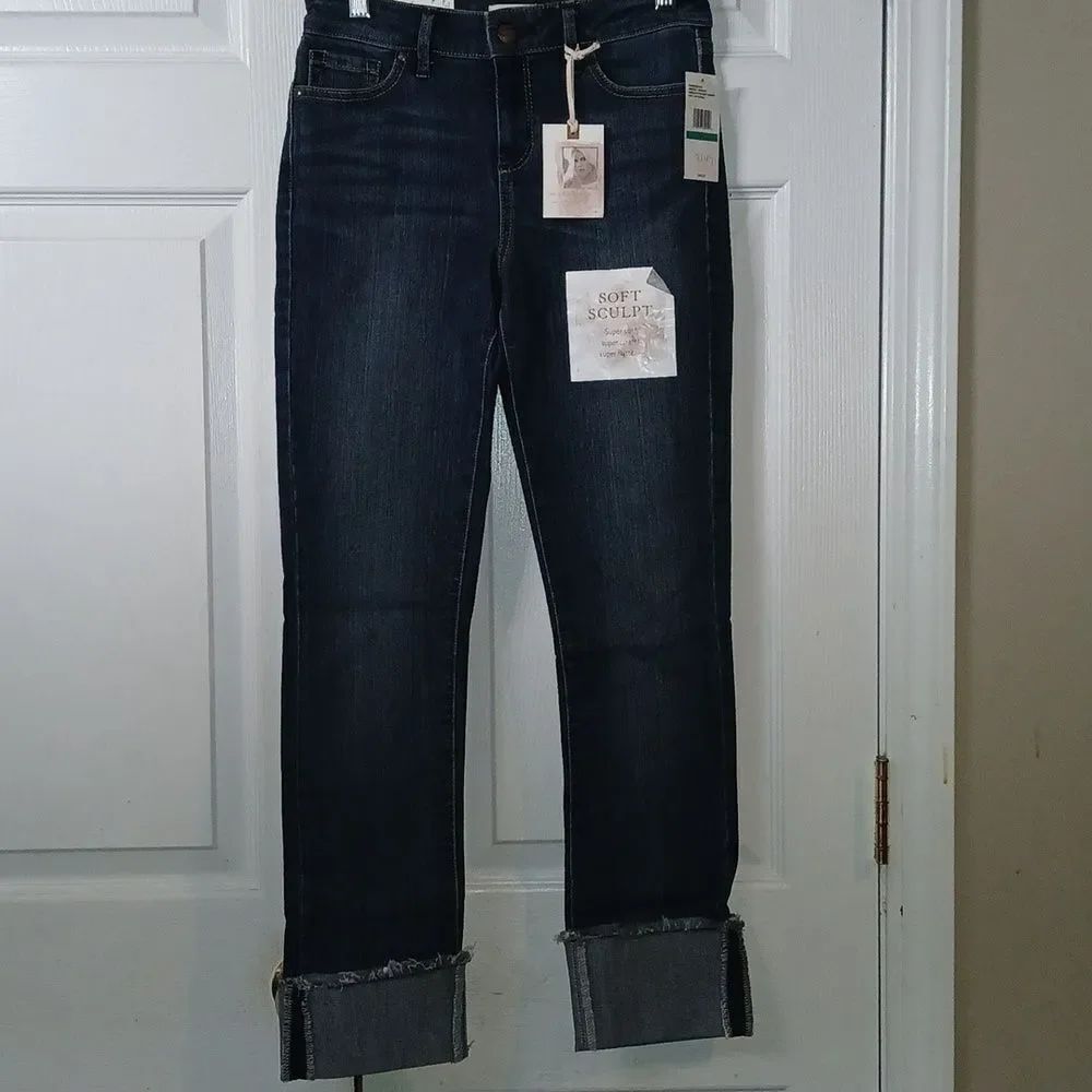 Jessica Simpson Wright Arrow Straight Skinny Jeans Sz 24 NWT Style 4301 On Going